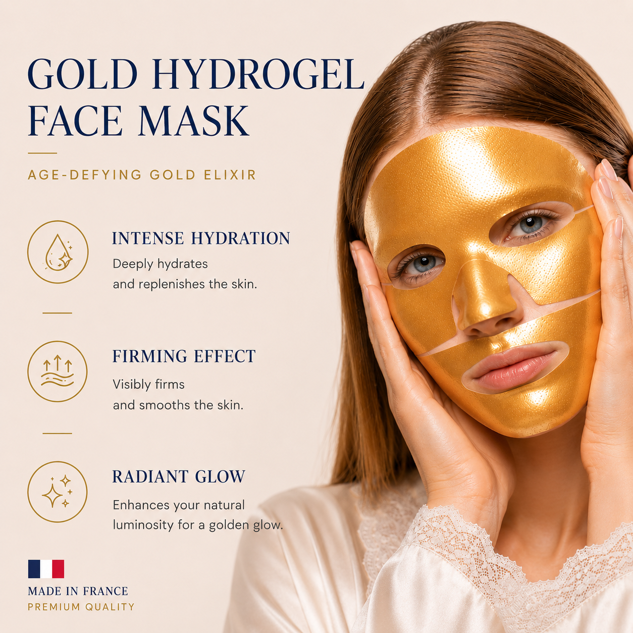 FOREVER YOUNG - Gold Hydrogel Face Mask ASMA BEAUTY COSMETICS