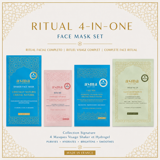 4-in-One Heritage Ritual - Shaker & Hydrogel Face Masks ASMA BEAUTY COSMETICS