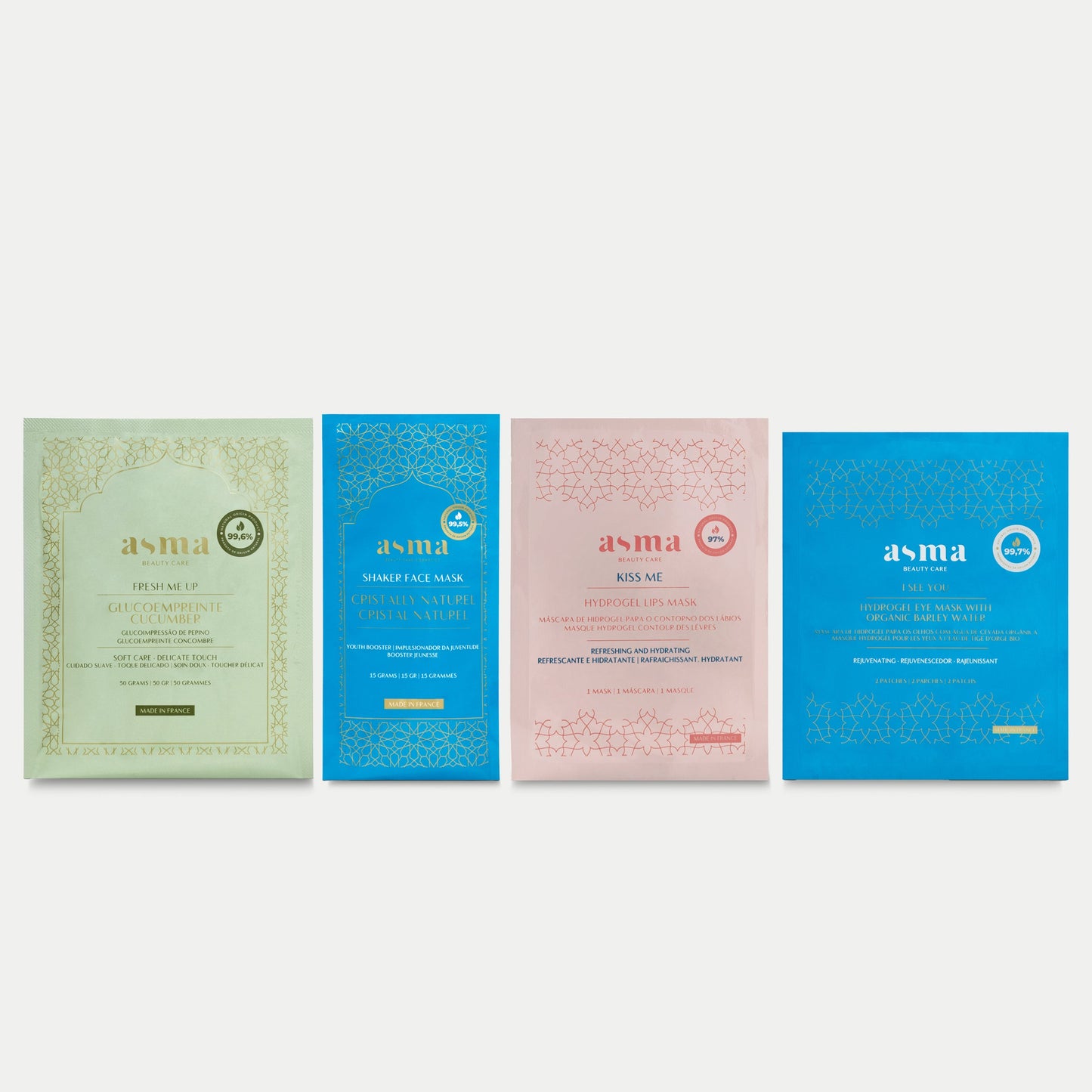 4-in-One MASK COLLECTION - Shaker & Hydrogel Face Masks ASMA BEAUTY COSMETICS